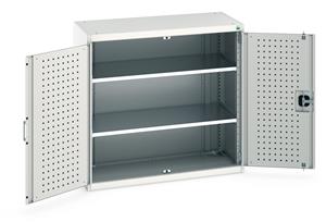 Bott Tool Storage Cupboards for workshops with Shelves and or Perfo Doors Bott Perfo Door Cupboard 1050Wx525Dx1000mmH - 2 Shelves